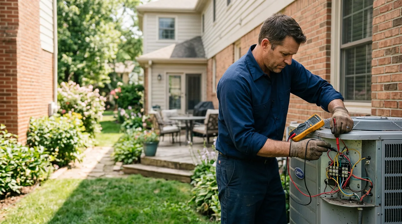 HVAC technician working near Suisun City, CA